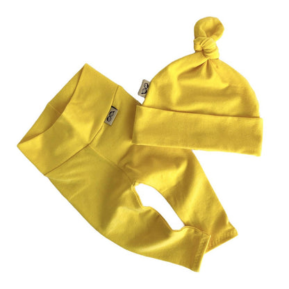 Yellow Leggings and/or Beanie Knot Hat