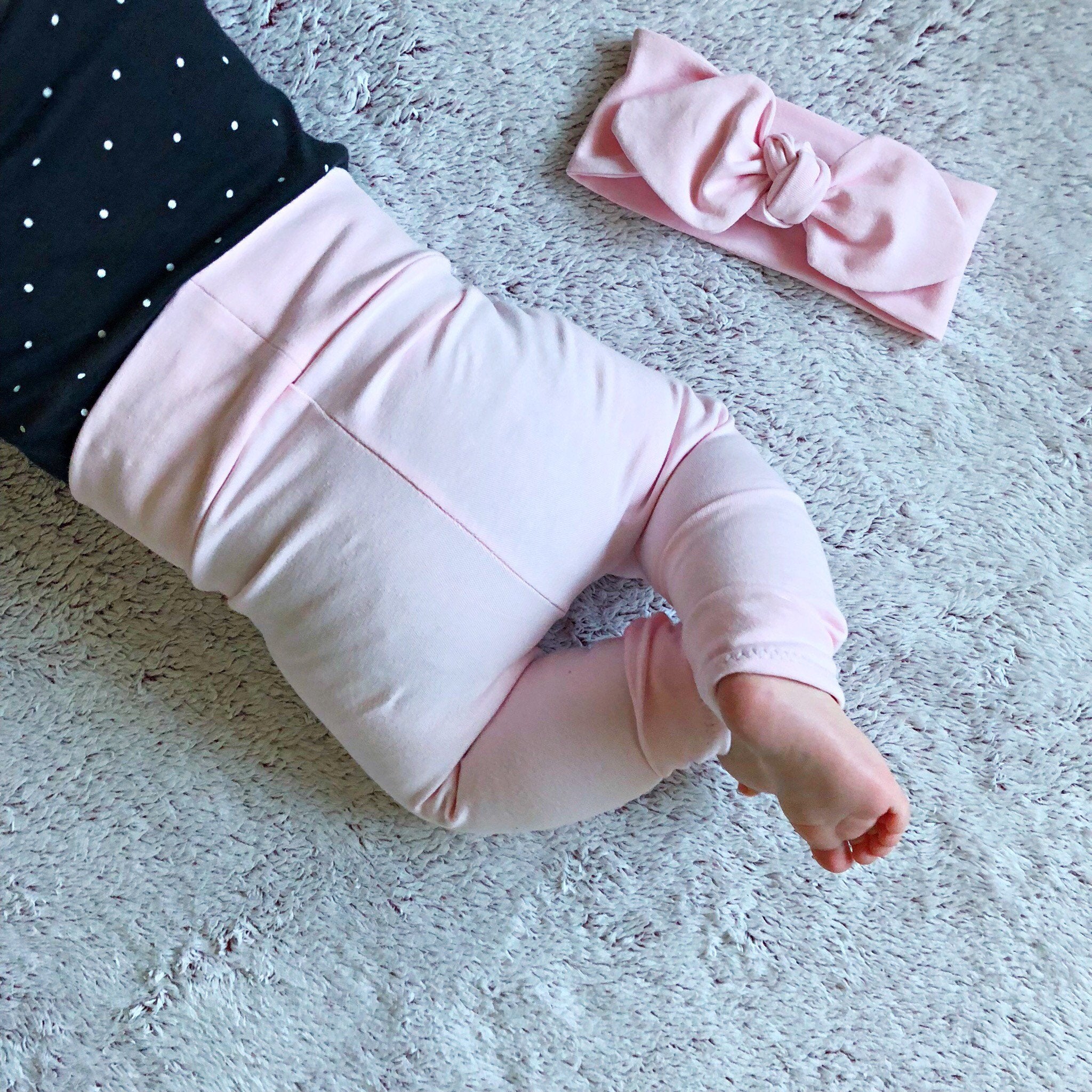 Baby Pink Leggings and/or Headbands