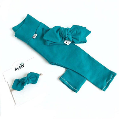 Teal Leggings and/or Headbands