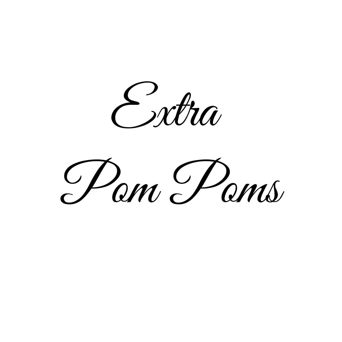 Add On - Extra Pom Poms