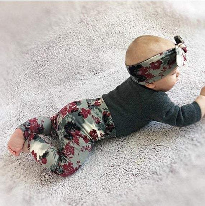 Organic Floral Leggings and/or Headbands