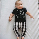 Black and White Plaid Plaid Leggings and/or Beanie Knot Hat