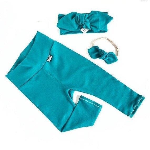 Teal Leggings and/or Headbands