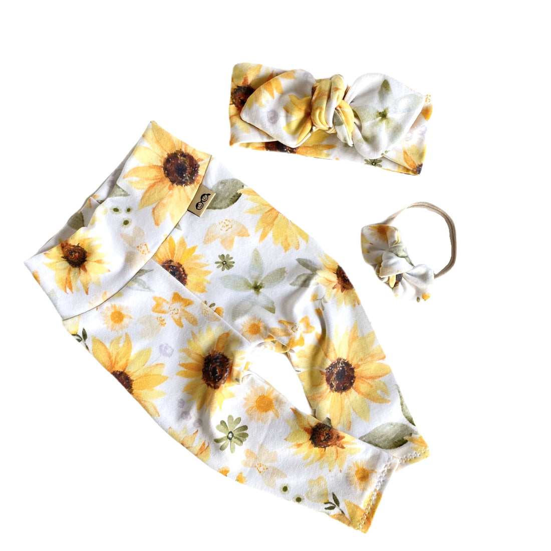 Sunflower Leggings and/or Headbands