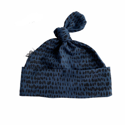 Rain Drops on Navy Leggings and/or Knot Hat