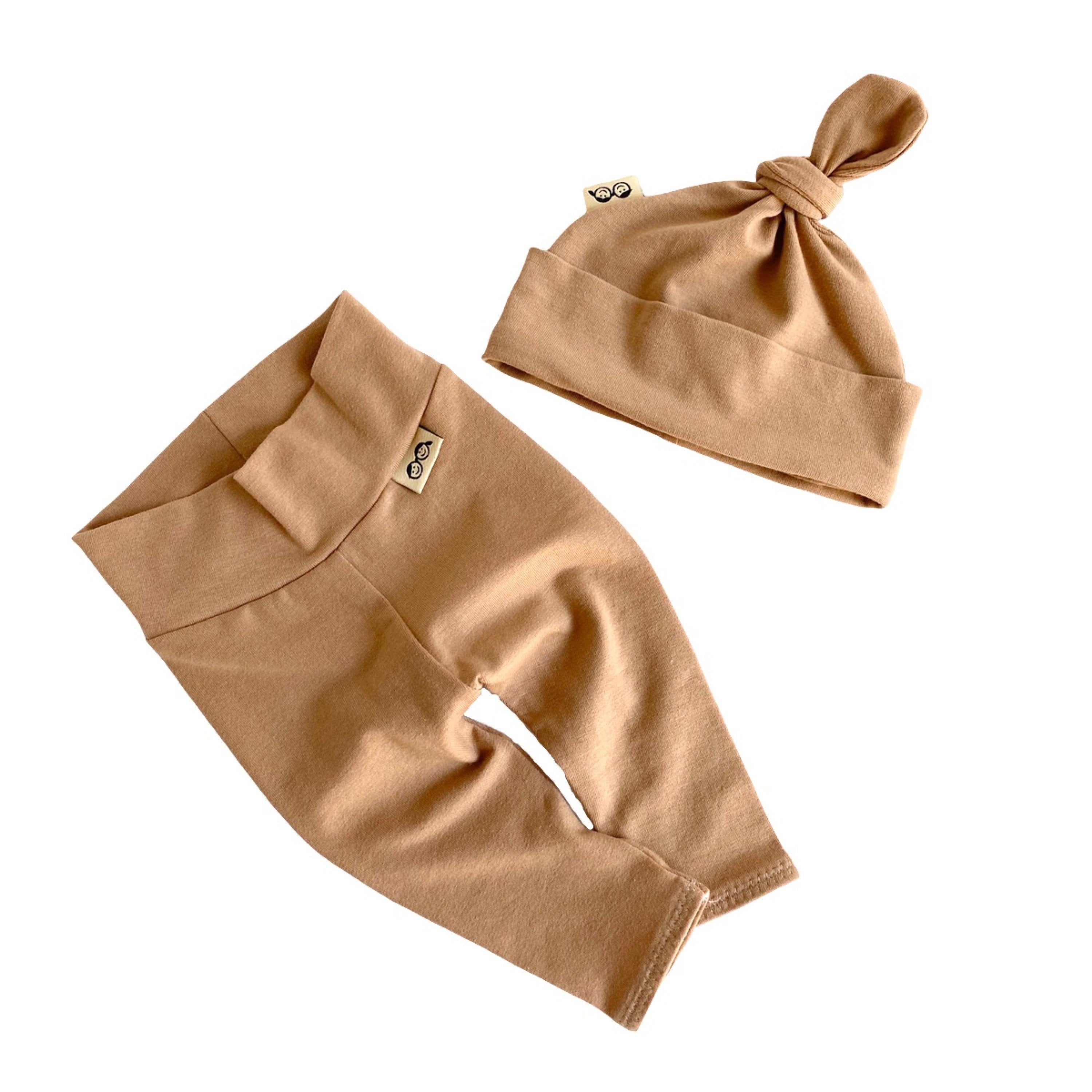 Camel Brown Leggings and/or Knot Beanie Hat