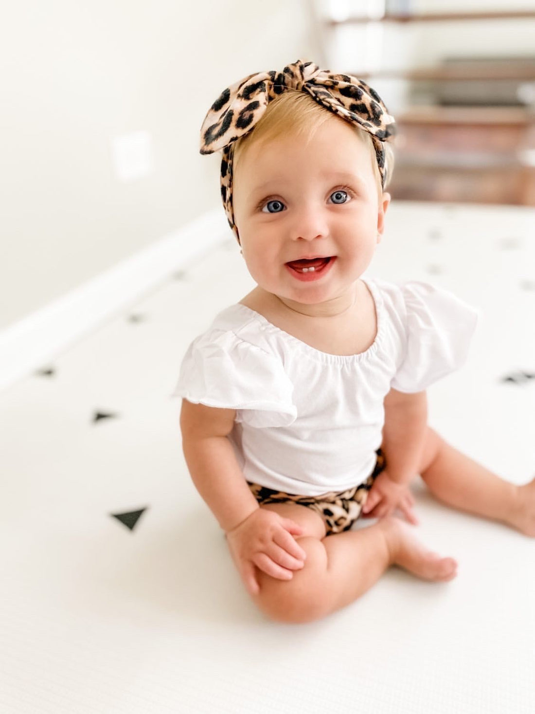 Tan Black Leopard Spot Bummies and/or Headband