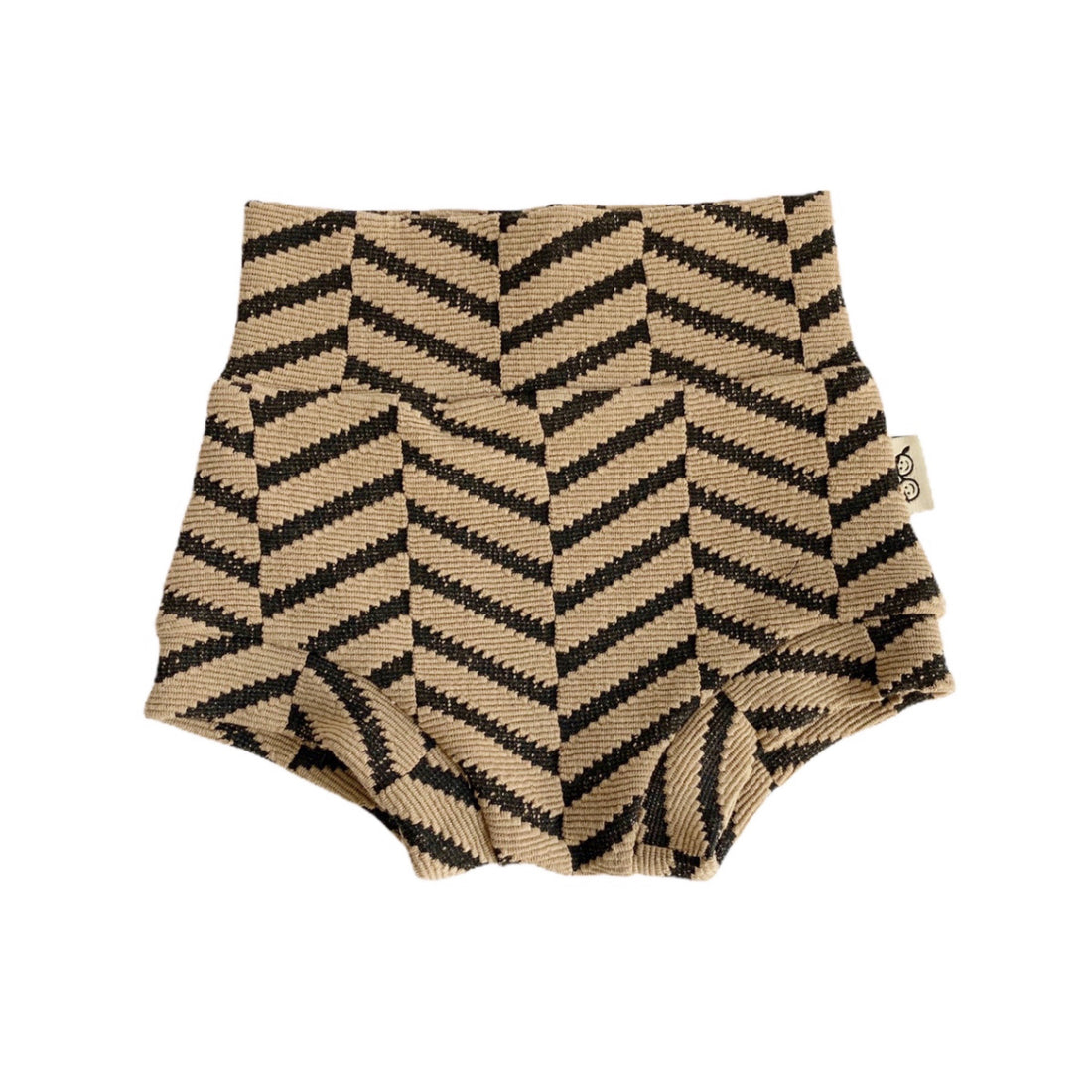 Tan &amp; Black Chevron Bummies