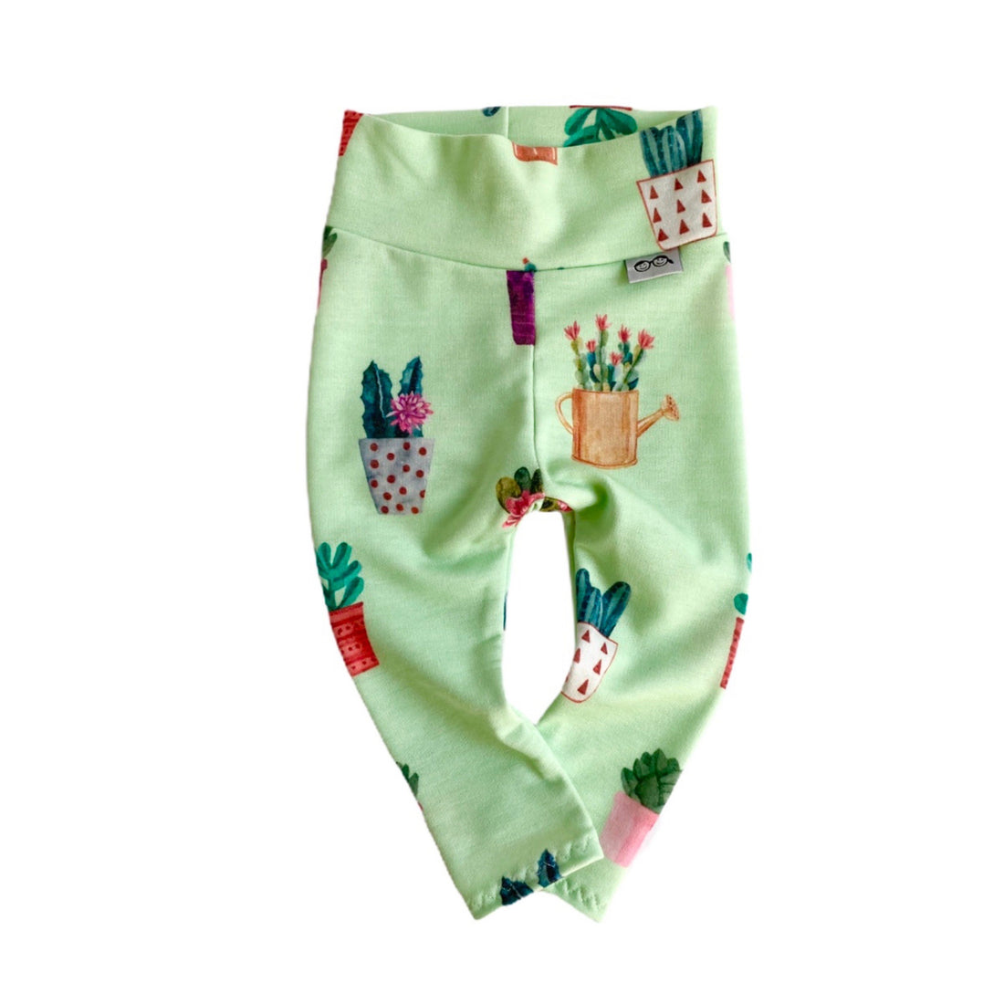 Cactus Pots on Green Leggings