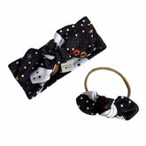 Black & White Polka Dot Ghost Bummies and/or Headbands
