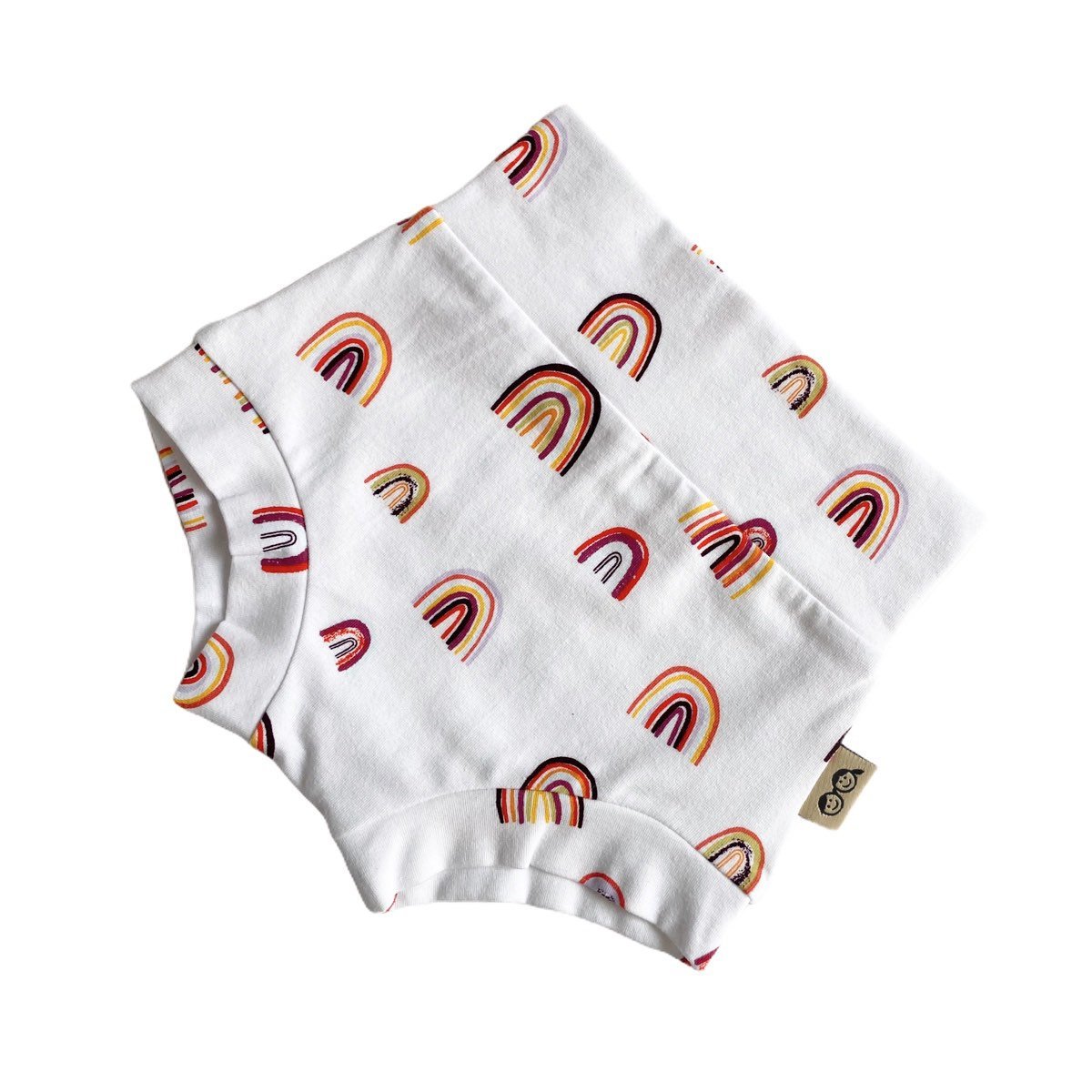Rainbows on White Bummies and/or Headbands