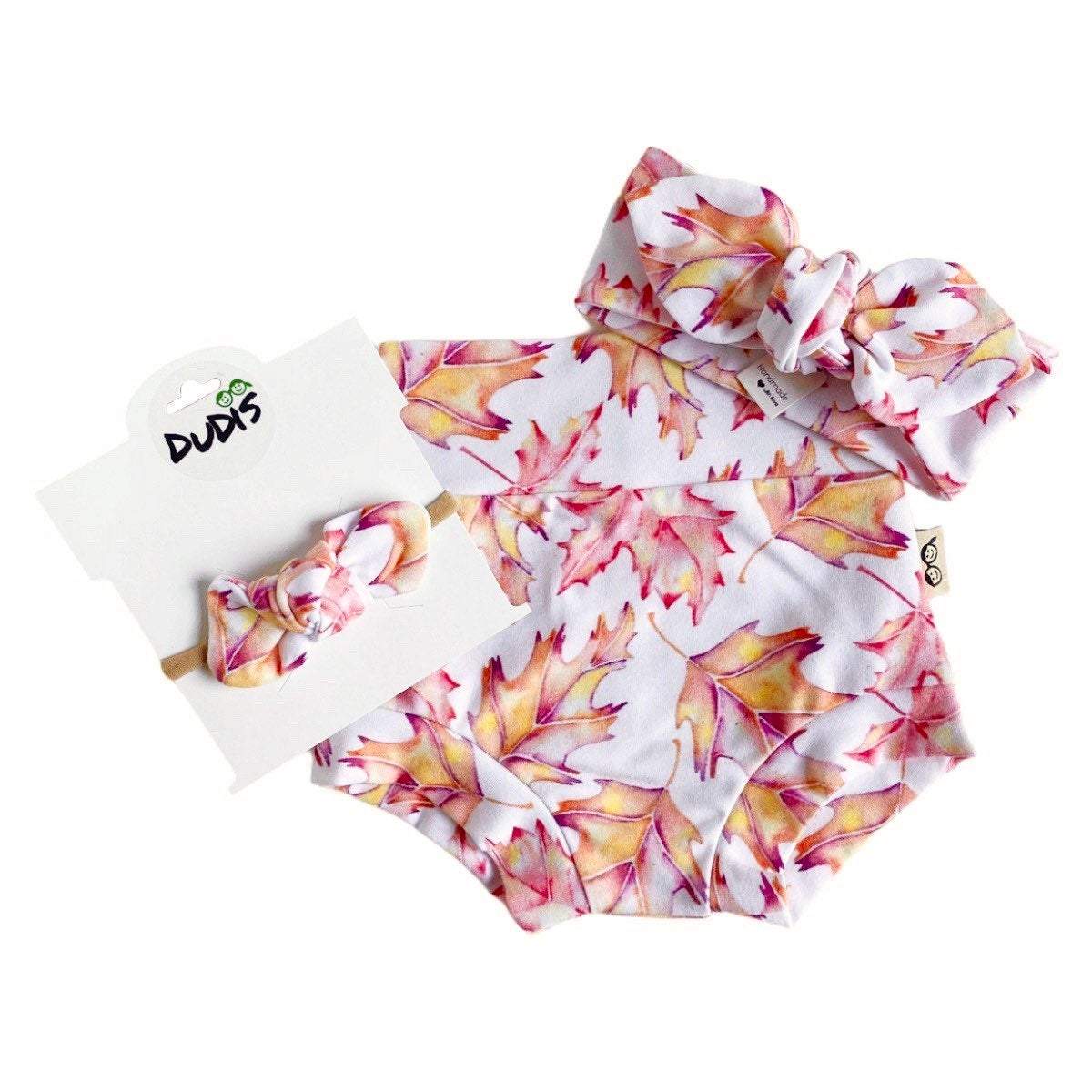 Fall Maple Leaves Bummies and/or Headbands