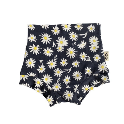 Daisies on Off Black Bummies and/or Headbands
