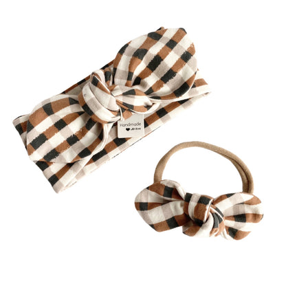 Fall Gingham Bummies and/or Headbands