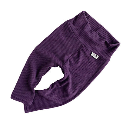 Purple Rib Leggings and/or Headbands