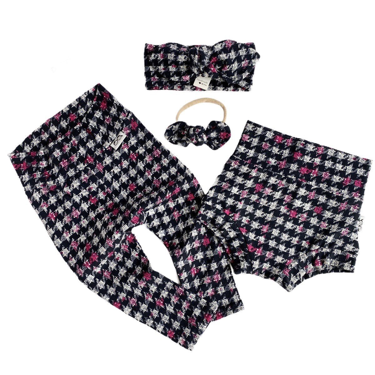 Houndstooth Bummies and/or Headbands