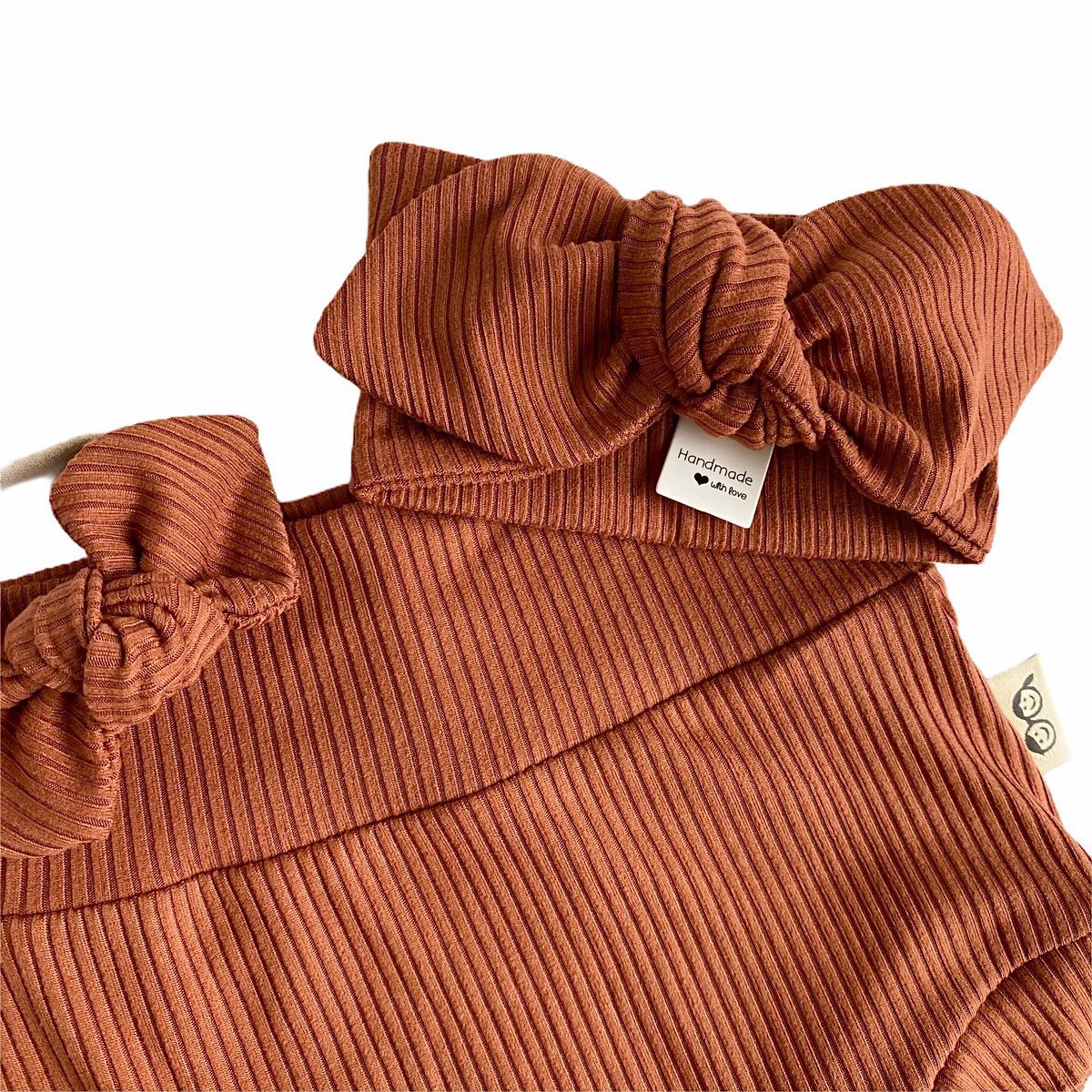 Rust Rib Bummies and Headbands | Cute Summer Baby Bummies Tiny Knot Bow / 12-18 Months Rust Rib Bummies and Headbands | Cute Summer Baby Bummies Tiny Knot Bow / 12-18 Months