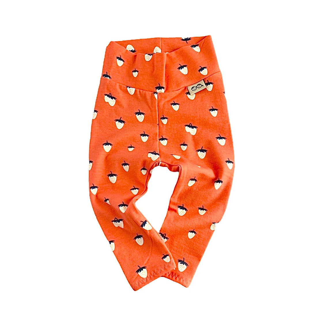 Coral Strawberries Leggings