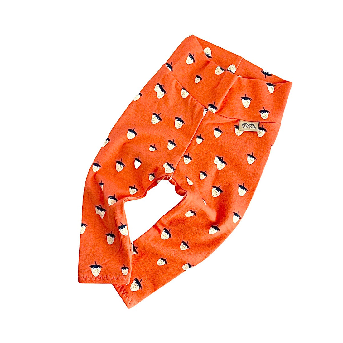 Coral Strawberries Leggings
